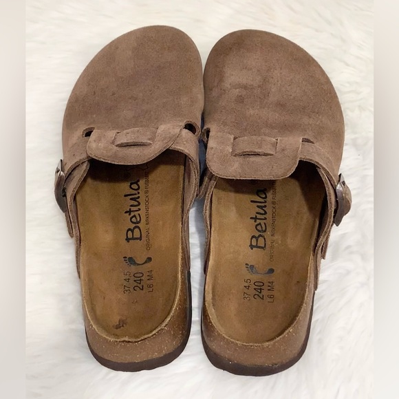 BETULA Birkenstock suede clogs shoes size 37 - Picture 13 of 16